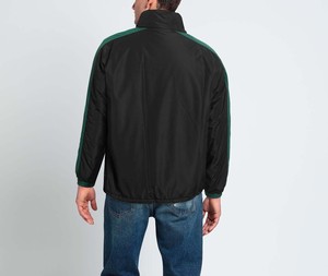 Veste coupe-vent pour homme style décontracté avec fermeture éclair intégrale, tissu imperméable et coupe-vent, capuche intégrée - Product Image 2