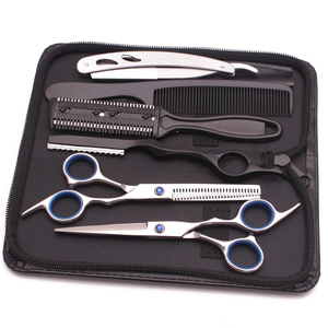 En gros, ensembles de ciseaux de coiffure et d'éclaircissement en acier inoxydable, personnalisables, avec vis - Product Image 2