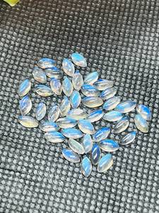 Cabochon ovale en jaspe mariposite naturel blanc, pierre précieuse lâche à changement de couleur, trou de 5 mm, pour la fabrication de bagues, pendentifs et bijoux, vente en gros - Product Image 4