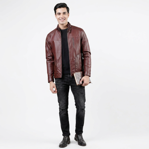 Hot Selling <b>Men</b> Clothing <b>Leather</b> <b>Jacket</b> New Fashion <b>Men</b> <b>Leather</b> <b>Jacket</b> Windproof <b>Leather</b> <b>jacket</b> for <b>mens</b> - Product Image 6