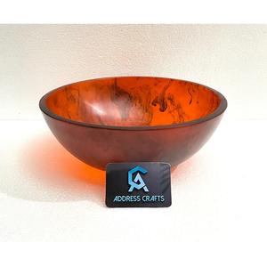 Bol à fruits en résine de haute qualité, décoration de table, bol de service unique en résine à effet tourbillon, ustensiles de cuisine pour la maison, l'hôtel, élégant saladier - Product Image 5