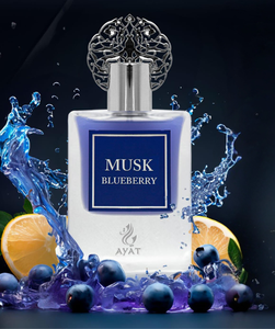 Parfum MUSK BLUEBERRY 50ml par Ayat Perfumes, original de Dubaï, parfum arabe longue tenue pour homme et femme. - Product Image 4