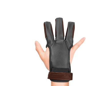 Guante de Tiro con Arco FIT CHAMP Unisex de Cuero para 3 Dedos, Ajustable con Cierre de Gancho y Bucle, Transpirable y Ligero, para Arco Recurvo y Compuesto - Product Image 5