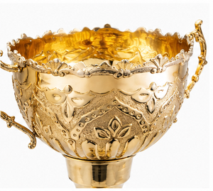 Golden Metal <b>Trophy</b> <b>Cups</b> Set Decorative Durable Premium Quality - Product Image 3