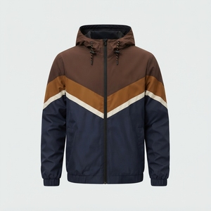 Veste coupe-vent unisexe à capuche et fermeture éclair, imperméable, à manches longues, pour l'hiver, service OEM, prix abordable, fermeture frontale rapide - Product Image 1