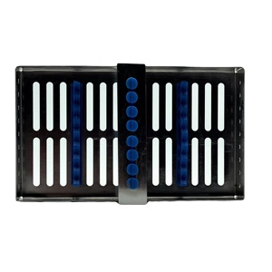 Cassette en acier pour instruments chirurgicaux, autoclave, 7-8 pièces, plateau de stérilisation, équipement médical dentaire, manuel - Product Image 6