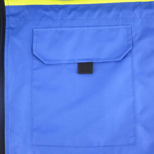 Blouson d'extérieur matelassé haute visibilité réfléchissant à capuche, léger, imperméable et respirant pour l'été - Product Image 5