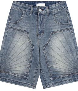 Shorts décontractés mi-taille en coton respirant pour hommes avec braguette boutonnée et poches – Fournisseur OEM pour l'été - Product Image 6
