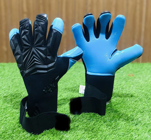 <b>Custom</b> Embroidery <b>Logo</b> Professional Youth Adult Goalkeeper Gloves OEM Breathable Rubber Non-Slip Windproof Outdoor Football High - Product Image 6