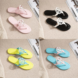 Chanclas de estilo Toybruch de moda 2025, sandalias con forro de cuero genuino, zapatos de playa para mujer, moda para exteriores - Product Image 2