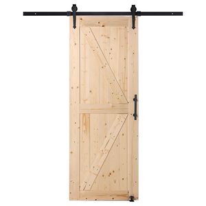 Kit Ferramenta per Porta Scorrevole in Legno 8 in 1, Guida a Pavimento D 76x213 cm, Funzionamento Fluido e Silenzioso per Porte Scorrevoli da Soggiorno - Product Image 6