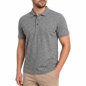 เสื้อโปโลชาย ผ้าคอตตอนปิเก้ 220 GSM เนื้อนุ่ม ระบายอากาศได้ดี ทรงปกติ แขนสั้น เสื้อลำลอง - Product Image 3