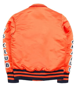 Men Brown Satin Varsity <b>Jacket</b> Snap Button Baseball Bomber <b>Jacket</b> Casual Streetwear Outerwear - Product Image 4