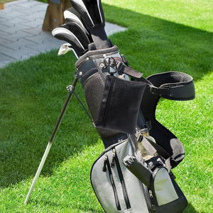 Pochette de golf en cuir véritable conçue pour les golfeurs professionnels, avec un grand espace de rangement et une fabrication haut de gamme, à vendre. - Product Image 6