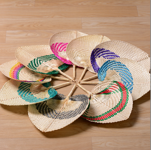 Éventail en bambou artisanal de qualité supérieure, éventail traditionnel tissé pour se rafraîchir, en provenance du Vietnam - Product Image 6