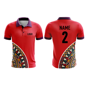 เสื้อกอล์ฟผู้ชายพิมพ์ลายดิจิตอลสุดหรู แบบซับลิเมชั่น สกรีนชื่อสโมสรได้ ทรงปกติ ผ้าโพลีเอสเตอร์ 100% แห้งเร็ว สวมใส่สบาย - Product Image 3