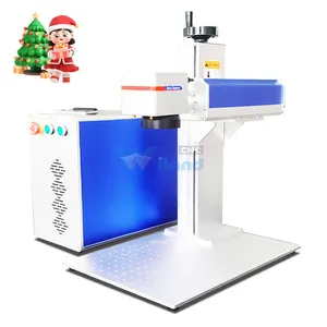 Smart Small Portable 20w 30w Fiber Laser Marking Machine For Mobile Phone Case Cover Tires Wires