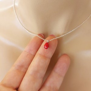 Ensemble de bijoux en argent sterling 925, bijoux tendance, livré avec un ensemble boucles d'oreilles/pendentif, bijoux en pierre précieuse corail rouge naturel pour femmes - Product Image 3