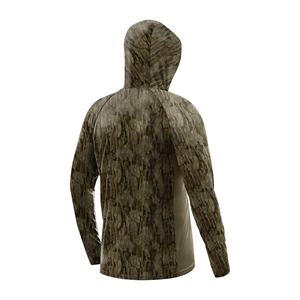 Men's Camouflage Hooded Long Sleeve Hunting Shirt Moisture Wicking Breathable Quick Dry Full Sleeve Polyester Mesh <b>Jacket</b> - Product Image 3