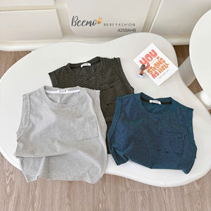 BEEMO Children Clothes Wholesale <b>Summer</b> Cotton T-Shirt for Kidd Boy Tank Top Comfortable Short Sleeve Top for Kids Boys <b>Tshirts</b> - Product Image 4