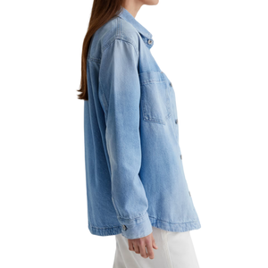 Veste en jean slim pour femmes, coupe régulière, lavée, manteau moderne, fournisseur en gros, fabrication OEM ODM - Product Image 4