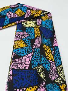 Tela de algodón con estampado de cera Africana Premium de Freetown, Material lujoso para vestidos elegantes, ropa tradicional y decoración del hogar - Product Image 2