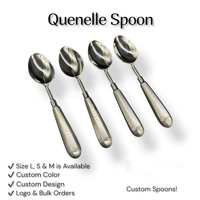 Cuillères à Quenelle en Acier Inoxydable Premium – Cuillère Professionnelle Rocher pour une Présentation Parfaite des Plats