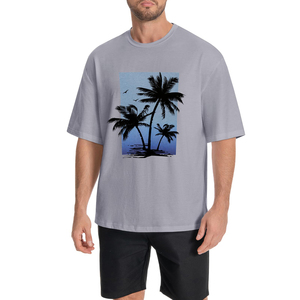 Camiseta Oversize de Algodón Pesado con Hombros Caídos, Ajuste Holgado, Estilo Casual Urbano, Top de Verano Cómodo y Básico para Uso Diario - Product Image 5