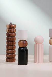 Moulins à poivre et à sel en laque de luxe du Vietnam, designs OEM/ODM personnalisables, large choix de couleurs, production en gros. - Product Image 5