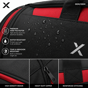 Custom Traditional Duffel Bag OEM ODM | Premium 600D Polyester Travel Gym Sports Duffel Bag | Private Label <b>Waterproof</b> Weekender - Product Image 2