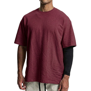 Fabricante de Ropa para Hombre, Venta al Por Mayor, Camisetas Personalizadas con Estampado, Estilo Urbano de Lujo Discreto, Camisetas Oversize con Hombros Caídos - Product Image 4