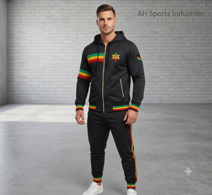 Conjunto Deportivo con Capucha y Cremallera, Diseño Arcoíris, Talla Grande, Invierno, Tejido Transpirable y Cómodo, Personalizable - Product Image 4