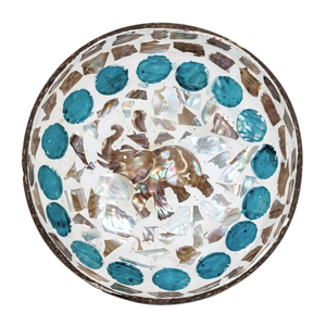 Bols en coquille de noix de coco gravés, faits à la main, naturels, écologiques, surface polie, idéaux pour la cuisine - Product Image 1