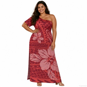 Pacific Island Formal Party Maxi <b>Dress</b> New Design Samoan Puletasi Custom Print <b>Plus</b> <b>Size</b> Polynesian <b>Chiffon</b> A-Line Women - Product Image 2