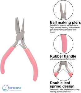 Pince à bec en acier inoxydable pour la fabrication de bijoux, outil de pliage de fil et de création de anneaux métalliques - Product Image 5