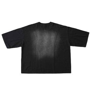 Camiseta de manga corta con lavado ácido para hombre de Street Life Custom, informal, 100% algodón, unisex. - Product Image 2