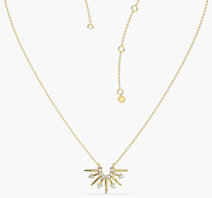 จี้เพชรทรงบริลเลียนต์เคลือบทองคำ 18K แท้ พร้อมใบรับรอง IGI ของขวัญเครื่องประดับหรูหราสำหรับผู้หญิง เหมาะสำหรับงานแต่งงาน/งานเลี้ยง - Product Image 4