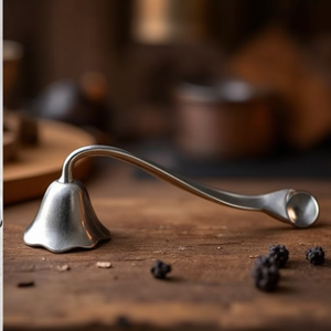 Hand Formed Aluminium High Quality Smokeless <b>Candle</b> Snuffer-Rolled Calyx Design Minimalist Handmade Metal <b>Candle</b> Accessory - Product Image 3