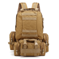 Sac à dos tactique personnalisé avec logo, sangle réglable, polyester imperméable, capacité de 25 L, pour activités de plein air, pêche, cyclisme, camping