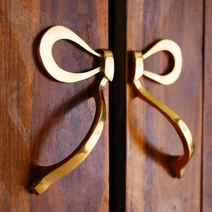 Kitchen Cabinet Wardrobe Decoration Brass Knurled Door Handles From Indian Manufacturer and Supplier - Product Image 2