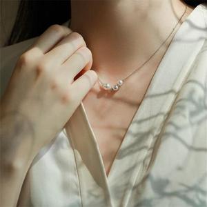 Pendentif rond en perles de thé dorées naturelles de grande taille en argent pur de style japonais avec de légères imperfections, pendentifs et breloques - Product Image 3