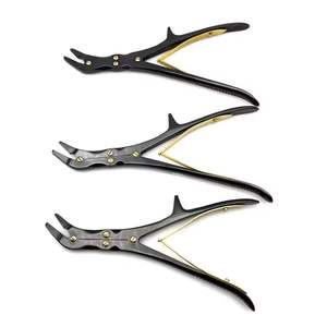 เครื่องมือตัดกระดูกแบบสองทิศทาง Stille รุ่น Bone Rongeur แบบตรงและโค้ง ขนาด 22 ซม., 24 ซม. เคลือบสีดำ สำหรับศัลยกรรมกระดูก โดย Surgiright Instrument - Product Image 1