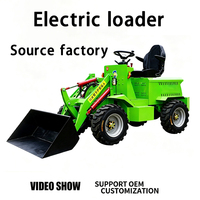 Caricatore Elettrico 400-5000kg con Sollevamento Idraulico e Benna Rinforzata per Movimentazione Materiali