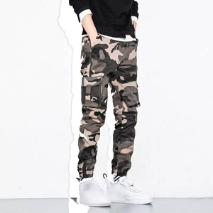 Pantalones Deportivos de Camuflaje para Hombre, Cintura Elástica, Múltiples Bolsillos, Estilo Casual, Transpirables, para Otoño - Product Image 3