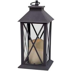 Lanterne à bougie en métal noir moderne, décorative, vintage, suspendue, en verre, pour intérieur, extérieur, jardin, mariage, vente en gros - Product Image 1