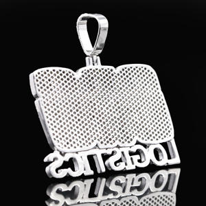 Colgante Hip Hop de Aleación Chapado en Oro para Hombre, Diseño Urbano Premium Ice Drip CZ Royal Icon - Product Image 2