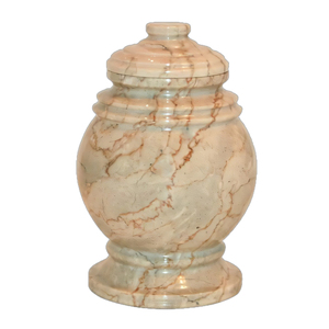 Luxury European Style Onyx Marble Cremation Urn for Human Ashes Handcrafted Eco-Friendly <b>Stone</b> <b>Memorial</b> for Funeral Burial Use - Product Image 4