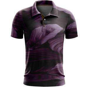 Polo à manches courtes personnalisé de haute qualité du fabricant direct, entièrement sublimé, design décontracté, respirant, à carreaux unis - Product Image 2