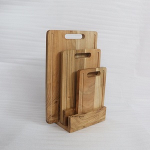 Planches à découper en bois durables pour la cuisine, planches à découper personnalisées, planches à découper longues et durables en acacia, planches à charcuterie rectangulaires avec poignée - Product Image 4