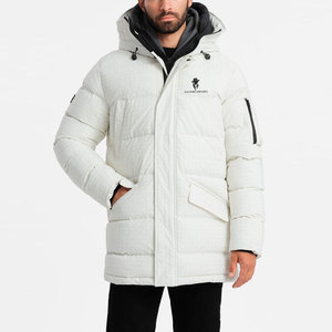 Manteau parka d'hiver long pour homme, capuche amovible, fermeture éclair intégrale, plusieurs poches, manches longues, veste décontractée pour les voyages en plein air - Product Image 1